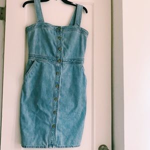 Vintage denim midi dress size 4